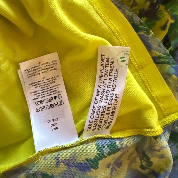 NWT Ganni Floral Mesh Turtleneck - Sz DE 40 US 8 - Picture 7 of 7